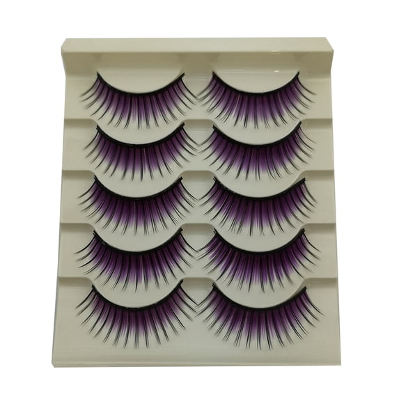Happydeer Fashion Colored False Eyelashes Thick Long Natural Lashes Extension for Stage