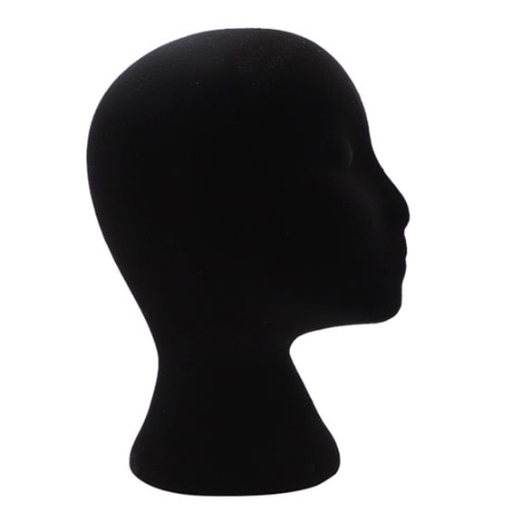 Happydeer Female Styling Flocking Foam Head Mold Wig Holder DIY Headwear Display Model