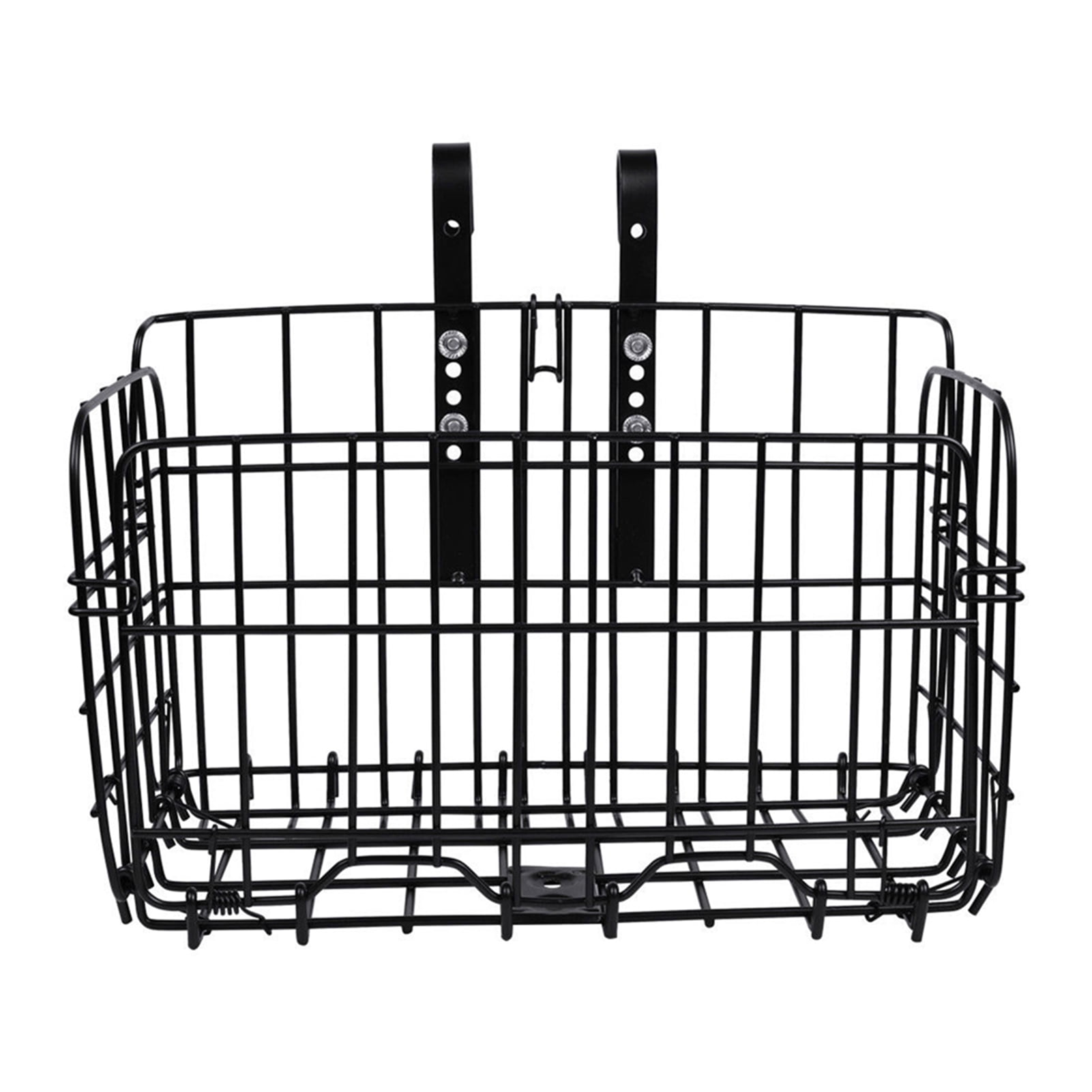 Happydeer Foldable Bicycle Bike Basket Front Rear Metal Wire Adjustable Storage Carrier