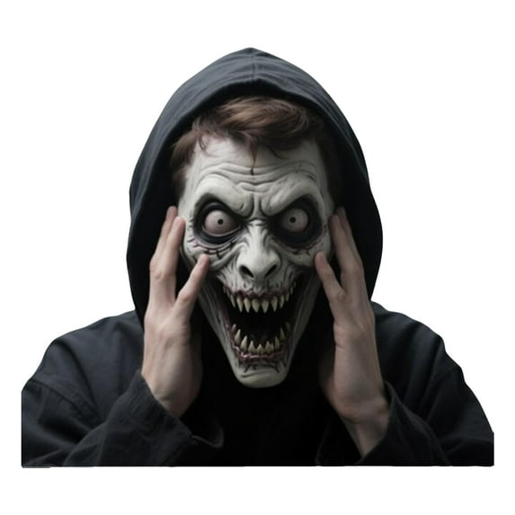 Happydeer Funny Scary Peeper Creeper Sticker Scary Window Decals Realistic Halloween Window Sticker Static Cling Prank Gifts (Type B)