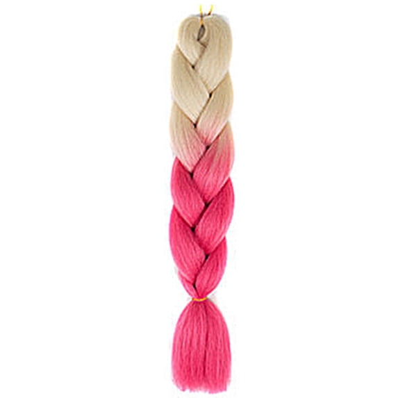 Happydeer Gradient Color Wig Women Fashion Braided Hair Extension for Club