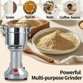 thumbnail image 1 of Happydeer Grain Mill Grinder, Grinding Mill, High Speed Electric Stainless Steel Grinder, 50-300 Mesh/Min Corn Flour Pulverizer Powder Machine for Dry Spice Herbs Grains Coffee Rice (150g/5.29oz), 1 of 7