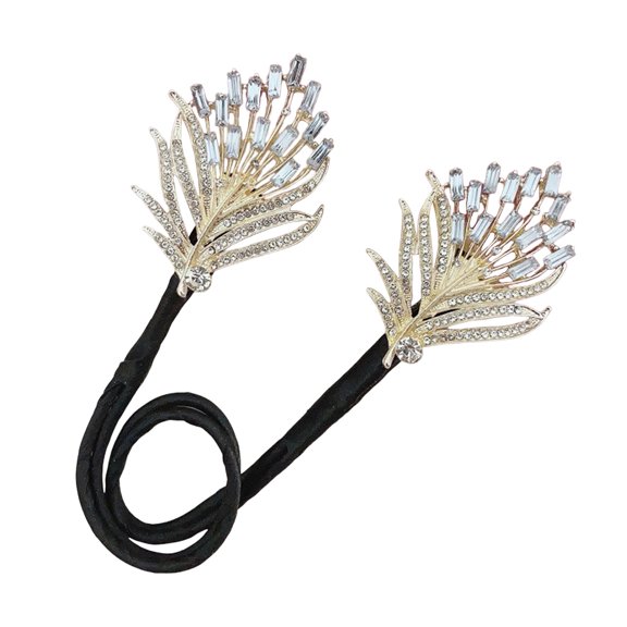 Happydeer Hair Bun Maker Flower Fishtail Rhinestone Feather Hair Curler Deft Bun Twister Long Hair Fast Snap Roll Tool Women Hair Styling Accessories