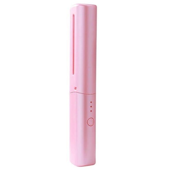 Happydeer Hair Straightening Comb Portable Wireless Adjustable Temperature USB Rechargeable Straighten Comb for Travel Salon Use