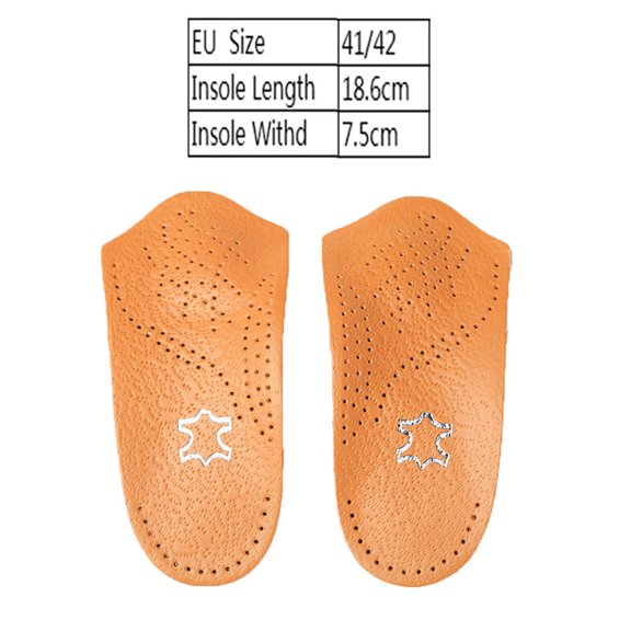 Happydeer Half Arch Support Orthopedic Insoles Flat Foot Correct Feet Care Shoe Pad Gift
