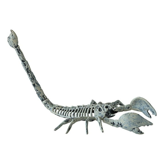 Happydeer Halloween Animal Skeleton Plastic Bone Model Realistic Skeleton Crow Spider Rat Scorpion Figurine for Haunted Houses Graveyard Scenes Halloween Parties Decor (Type E)