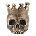 thumbnail image 1 of Happydeer Halloween Crown Skull Candle Holder Votive Tealight Candle Stand Living Room Bathroom Candlestick Decoration Table Centerpiece Ornament (Bronze Coffee), 1 of 13