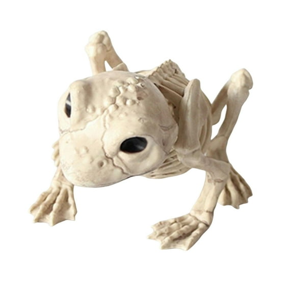 Happydeer Halloween Decoration Mini Skeleton Bone Statues Poseable Rat Dog Spider Cat Owl Skeleton Figurine for Haunted House Party Decor (Type R)