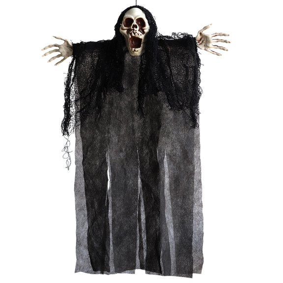 Happydeer Halloween Hanging Ghost Decor Wide Application Versatile Realistic Multifunctional Pendant for Parties Haunted Houses (Black)