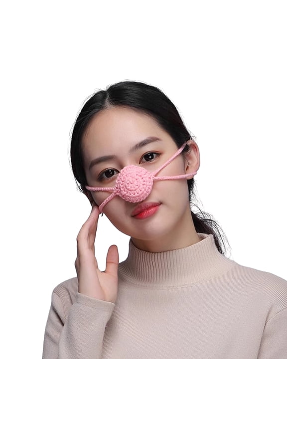 Handmade Winter Nose Warmer Extra Soft High Elastic Adjustable Cold Resistant Wool Nose Cover Accessories