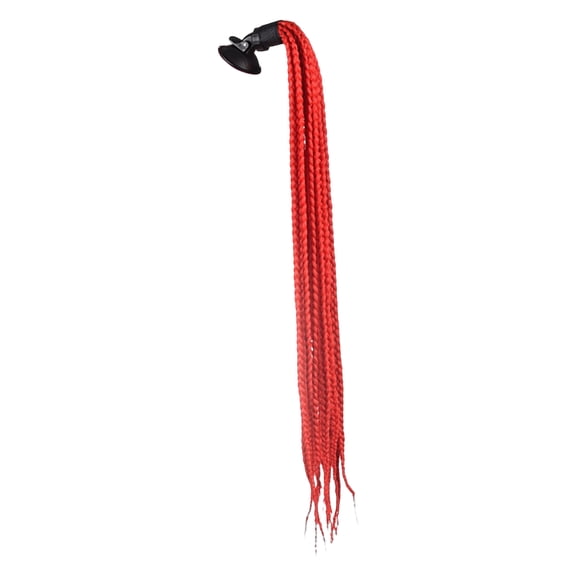 Happydeer Helmet Braid Pigtails Realistic Removable Gradient Women Motorcycle Helmet Dirty Braid Cycling Equipment