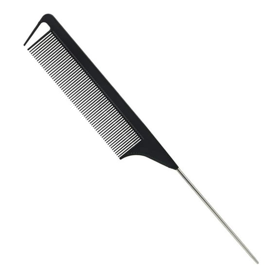 Happydeer High Dense Barbershop Steel Needle Rat-tail Shape Anti-static Hairdressing Comb