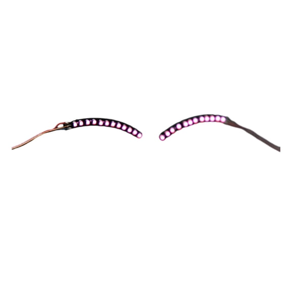 Happydeer LED Eyelashes Charming Unique Light-up Eyeliner Halloween Shining Eyelid Tape for Parties Nightclubs Bar