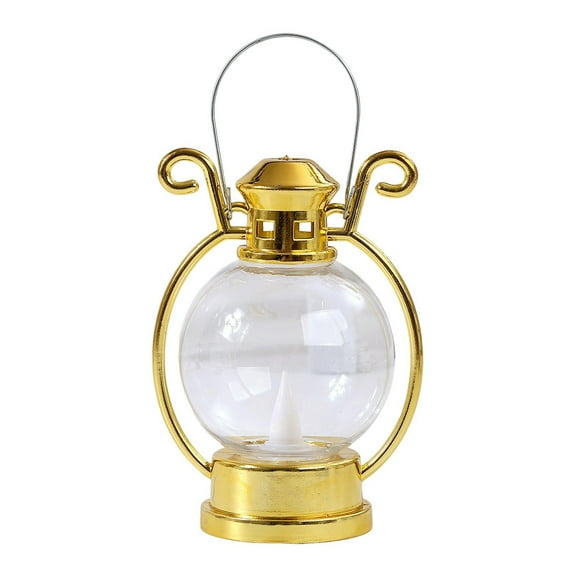 Happydeer LED Lantern Retro Battery Powered Portable Home Decor High Brightness Flameless Electronic Candle Lamp Christmas Halloween Party Festival Supplies Gift (Golden)