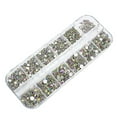 thumbnail image 1 of Happydeer Nail Art Rhinestone Fashionable Adhesive 12 Grid Rhinestones Nail Studs for Girl, 1 of 13
