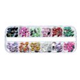 thumbnail image 1 of Happydeer Nail Art Rhinestone Fashionable Adhesive 12 Grid Rhinestones Nail Studs for Girl, 1 of 13