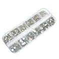thumbnail image 1 of Happydeer Nail Art Rhinestone Fashionable Adhesive 12 Grid Rhinestones Nail Studs for Girl, 1 of 13