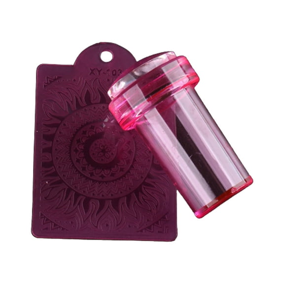 Happydeer Nail Art Stamper Easy Storage Portable Nail Tool Stamp Seal for Fingernails
