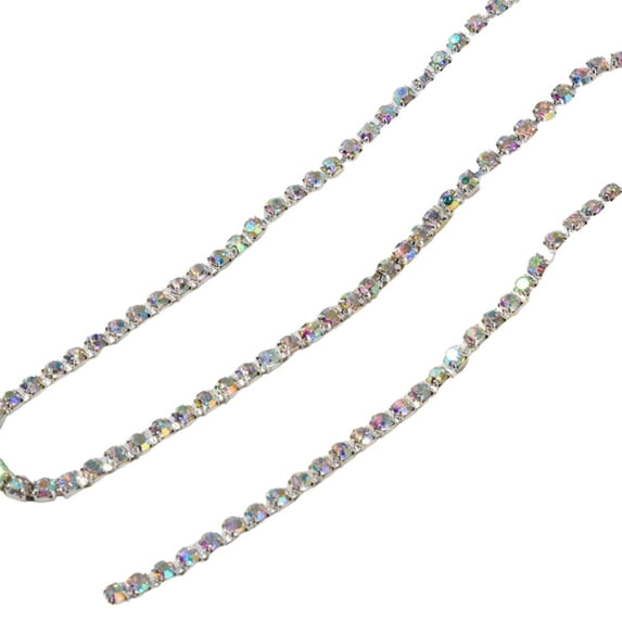 Happydeer Nail Chain Exquisite DIY Lightweight Three-dimensional Metal Rhinestone Jewelry Nail Chain for Finger