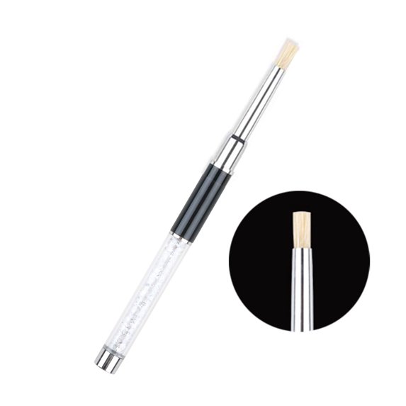 Happydeer Nail Liner Brush Handheld Ergonomics Handle Ultra Thin Glitter Brush Powder Nylon Gradient Pen Nail Art Brush for Manicure
