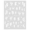 thumbnail image 1 of Happydeer Nail Sticker Elegant Hand-Painted Flower Butterfly Long-Lasting Ins Style Nail Art Decals Women Accessories, 1 of 13