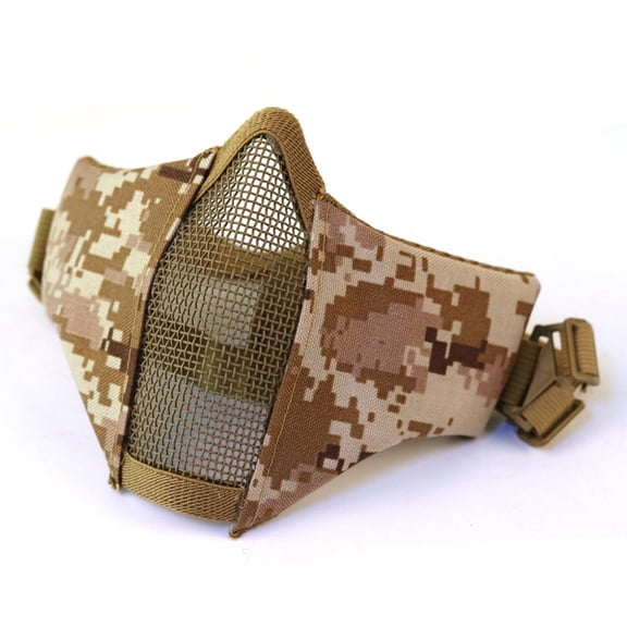 Happydeer Outdoor Protective Strike Metal Mesh Metal Half Face Tactical Military Mask