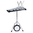 thumbnail image 1 of Happydeer Percussion Kit, Glockenspiel & Dumb Drum & Practice Pad Mallets, 32 Notes Bell Kit, Aluminum Plate Xylophone Bell Percussion Instruments with Adjustable Height Stan, 1 of 9