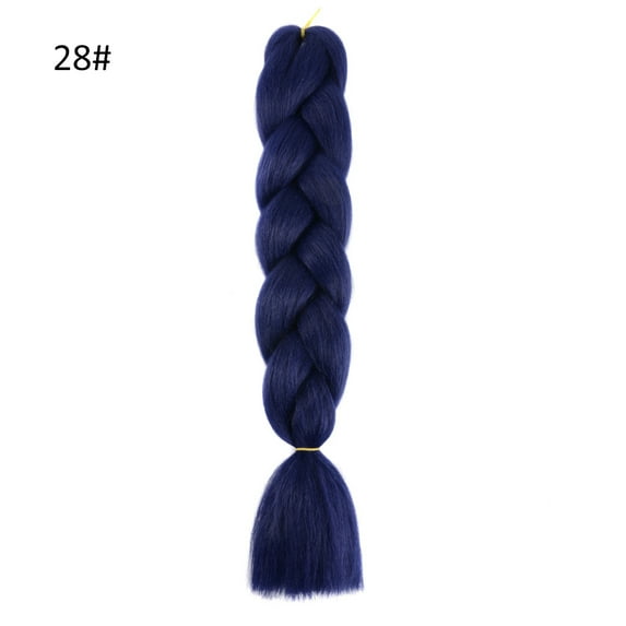Happydeer Solid Color Synthetic Hair Extensions African Braids Crochet Braiding Ponytail