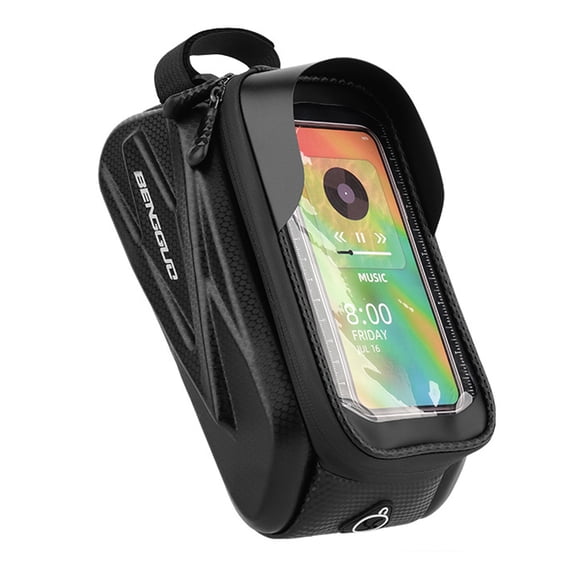 Happydeer Waterproof Bicycle Bag Large Capacity Zipper Closure Touch Control Design Phone Container Universal Easy to Install Cycling Organizer Bag