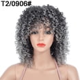 thumbnail image 1 of Happydeer Women African Fluffy Curly Short Hair Matte High Temperature Fiber Wig Hairpiece, 1 of 13