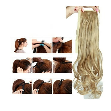 Happydeer Women Binding Ponytail Ponytail Hairpiece Clip in Hair Extensions Hair Pieces