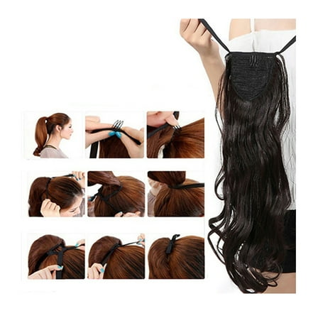Happydeer Women Binding Ponytail Ponytail Hairpiece Clip in Hair Extensions Hair Pieces