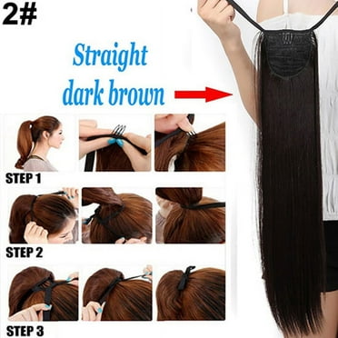 Happydeer Women Binding Ponytail Ponytail Hairpiece Clip in Hair Extensions Hair Pieces