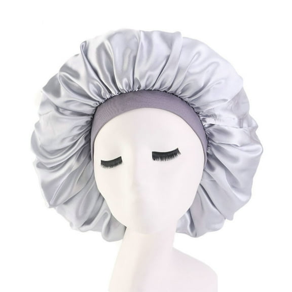 Happydeer Women Cap Satin Stretchable Night Sleep Hair Bonnet