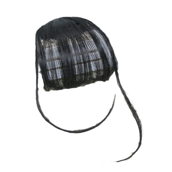 Happydeer Women Fake Hair Clip Air Bangs Wig Full Thin Neat Fringe Extension Hairpiece