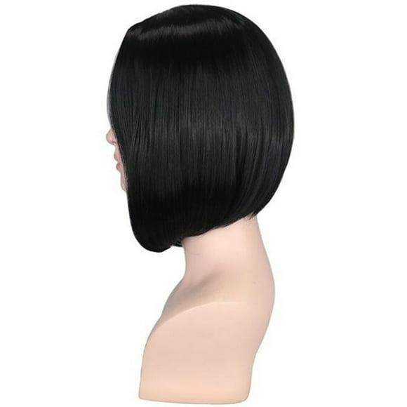 Happydeer Women Fashion Centre Parting Short Straight Bob Cut Hair Wig Cosplay Hairpiece