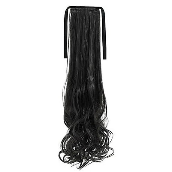 Happydeer Women Fashion Long Fluffy Curly Fake Ponytail Wig Hairpiece False Hair Extension