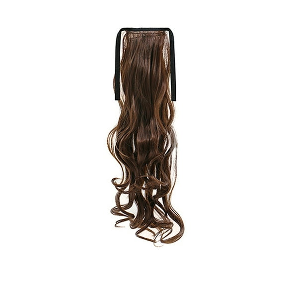 Happydeer Women Fashion Long Fluffy Curly Fake Ponytail Wig Hairpiece False Hair Extension