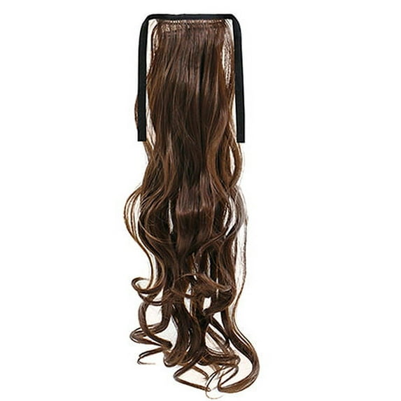 Happydeer Women Fashion Long Fluffy Curly Fake Ponytail Wig Hairpiece False Hair Extension