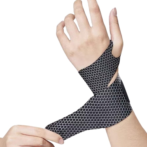 Happydeer Wrist Brace Breathable Ultra Thin Unisex Fitness Adjustable Straps for Carpal Tunnel Arthritis Pain Relief