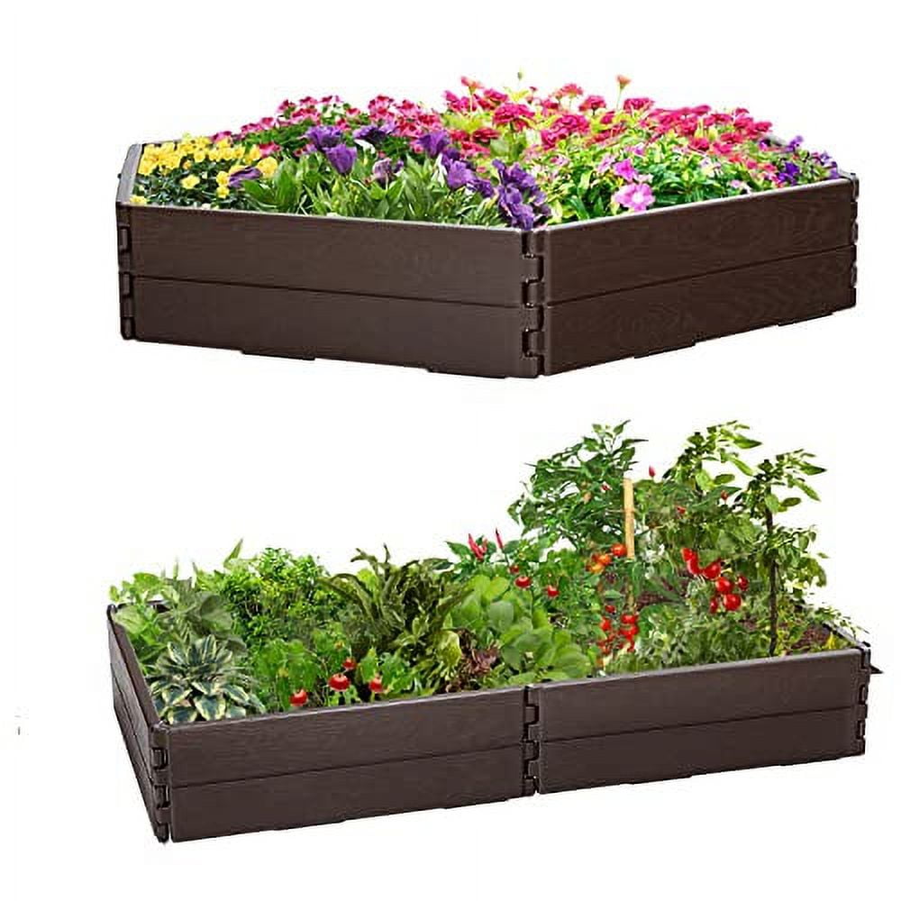 Happygrill 4’ x 4’ Raised Garden Bed Outdoor Above Ground Planter Box