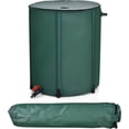 thumbnail image 1 of Happygrill 60 Gallon Collapsible Rain Barrel, PVC Rain Water Collection Barrel with Spigot Water Storage Container & Top Mesh, Portable Rain Barrels to Collect Rainwater from Gutter for Garden Lawn, 1 of 8