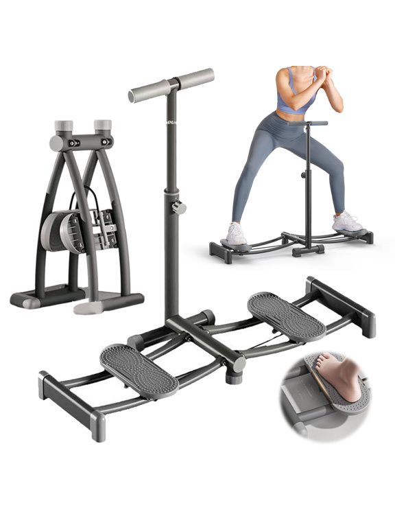 Home Pelvic Floor Training Device Non Slip Ski Machine with Handle for Body Exercise