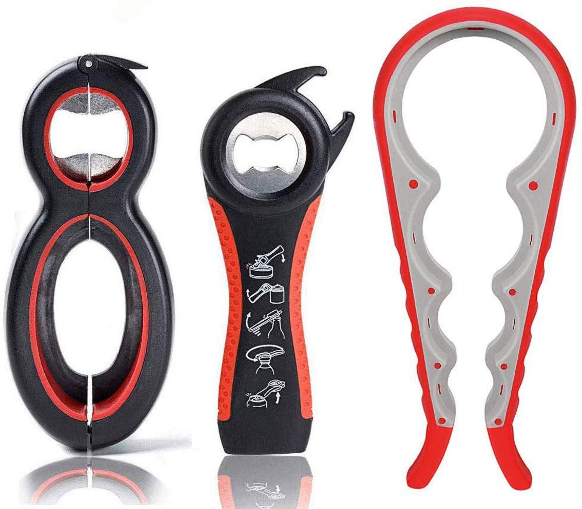”Happyline”Bottle Can and Jar Grip Opener, 5in1 and 6in1 Multi