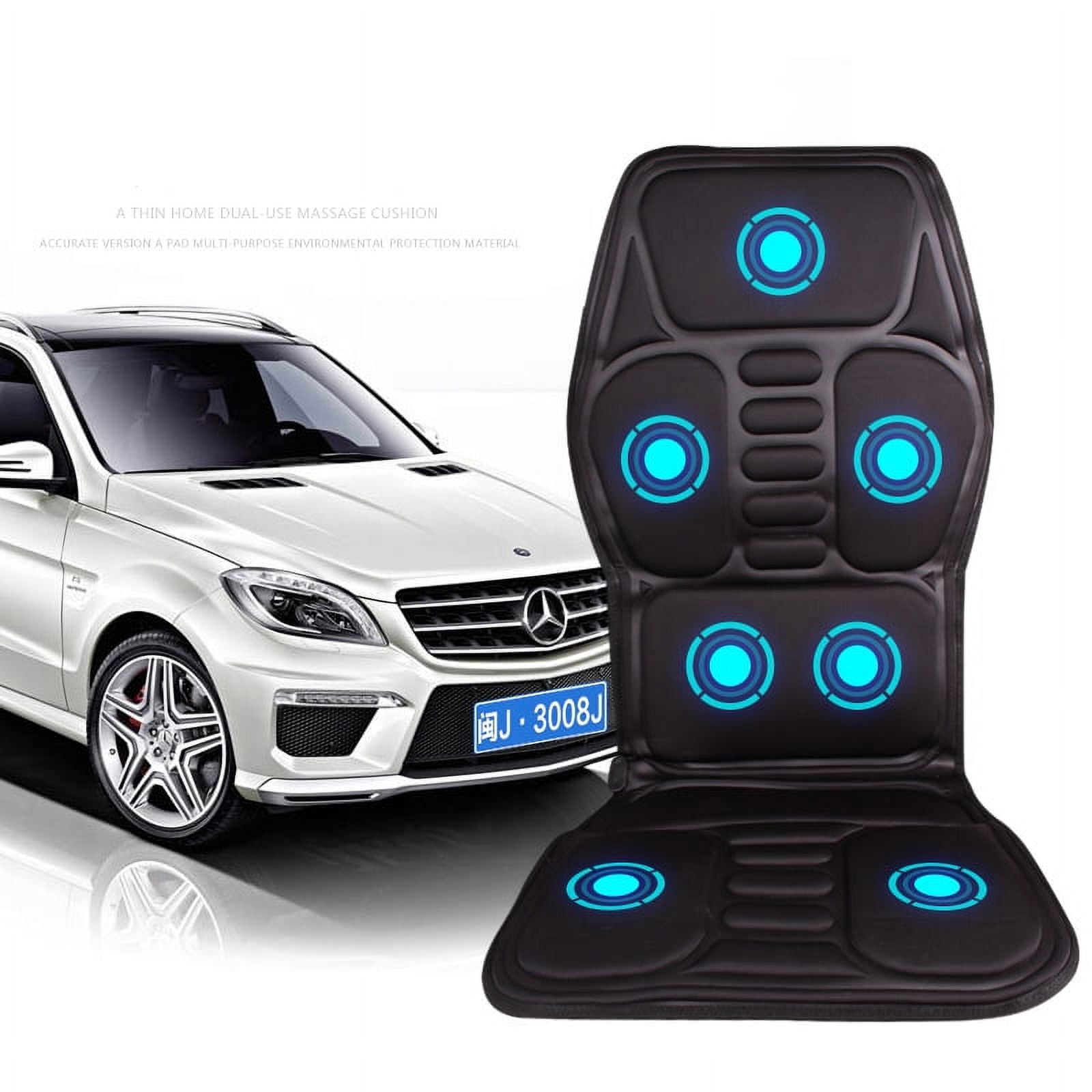 "Happyline" Massage Car Seat Cushion 7 Vibrating Massage Nodes & 3