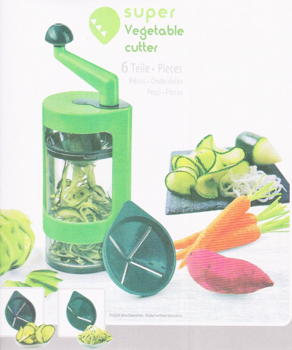 Happyline Super Vegetable Cutter Turn Fruit & Vegetables into Low-carb  Pasta Decorative Spirals & Fine Juliettis for Fresh Salads Raw food Meals 