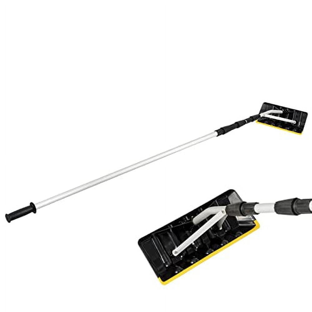 Happytools Telescoping Snow Roof Rake, 21’ Lightweight Aluminum Snow