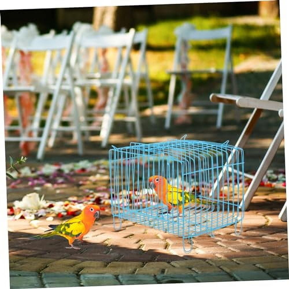 Bird Travel Carrier for Parrot with Wooden Perch and Tray, Portable ... - Will Need Removable Parrot Bird Cage Tray