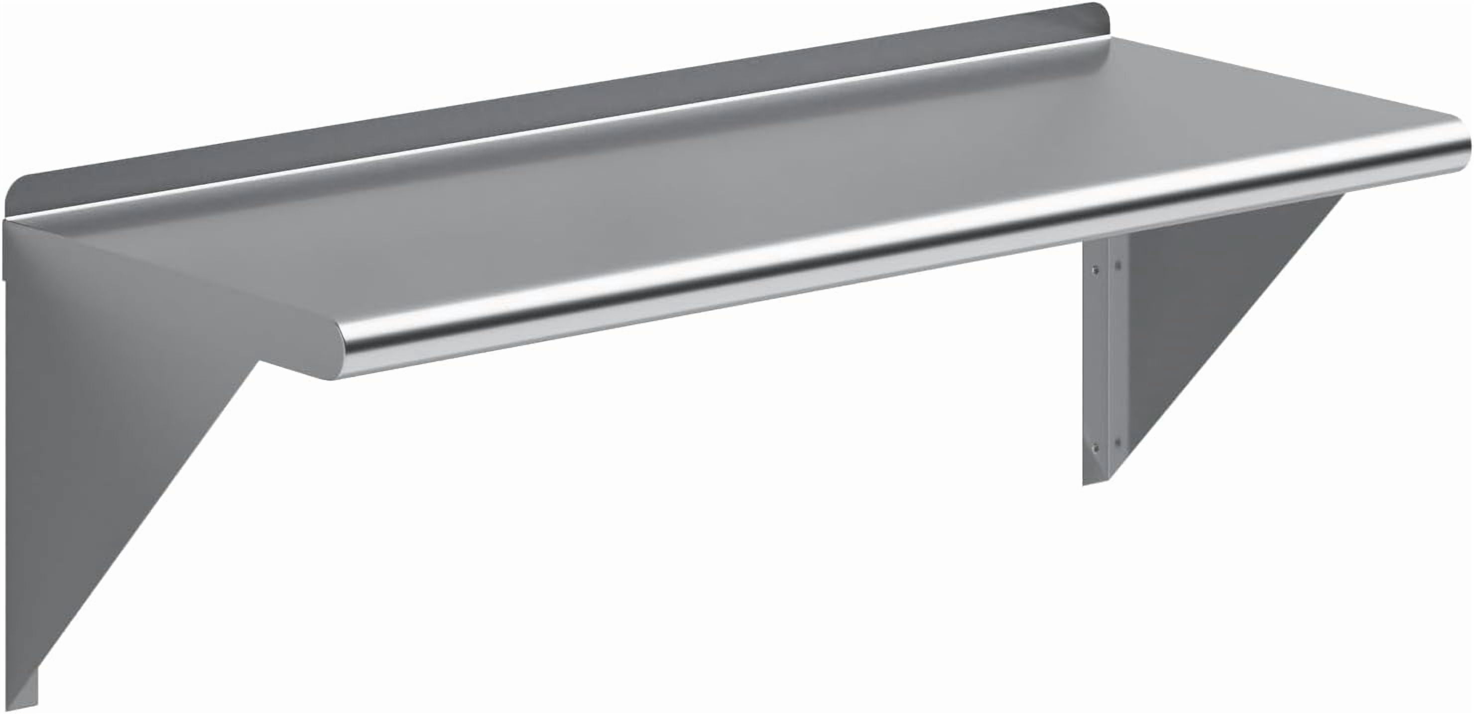 Happyyeah 36" Long X 14" Deep Stainless Steel Wall Shelf | NSF Certified | Appliance & Equipment Metal Shelving | Kitchen, Restaurant, Garage, Laundry, Utility Room