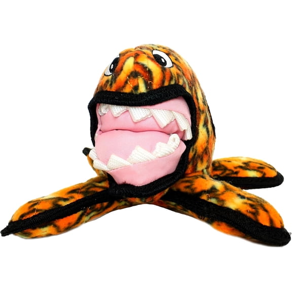 Happyyeah - World's Tuffest Soft Dog Toy - Alien Fire - Multiple Layers. Made Durable, Strong & Tough. Interactive Play (Tug, Toss & Fetch). Machine Washable & Floats